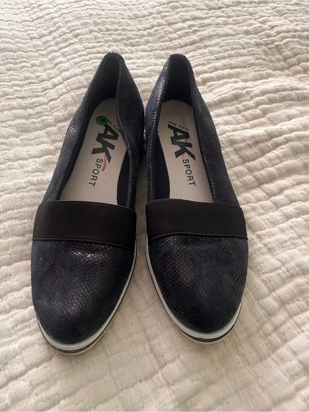 Anne Klein Sport Slip-On Sporty Loafers  blue